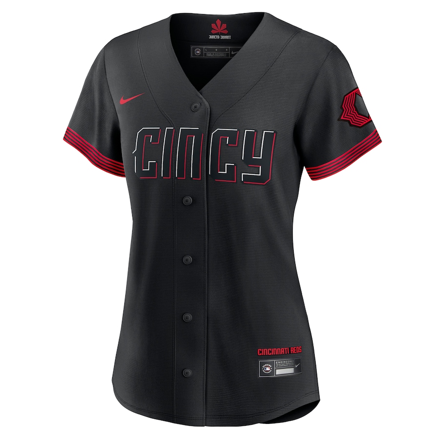Women's Cincinnati Reds Ken Griffey Jr. Black City Connect Replica Player Jersey
