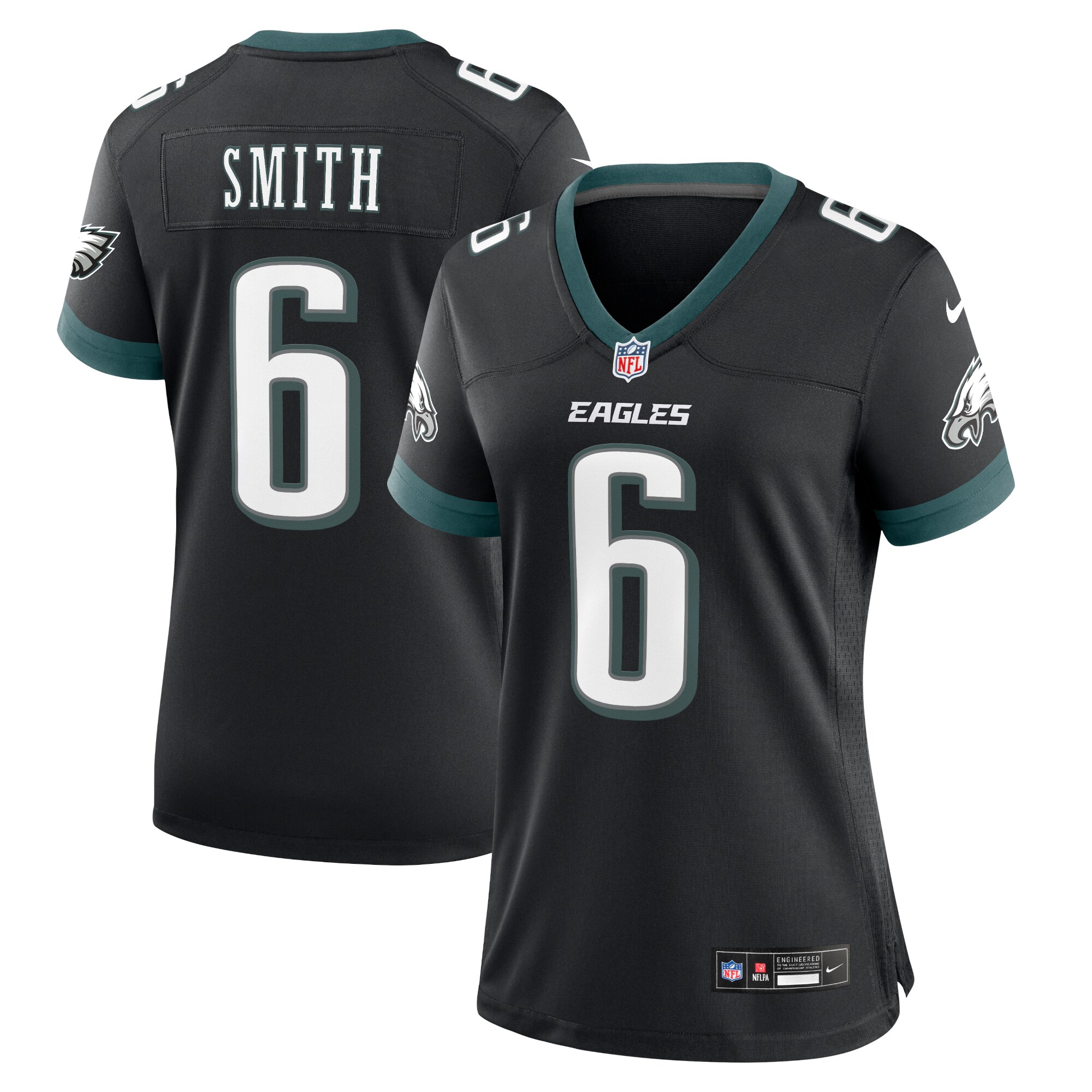 DeVonta Smith Philadelphia Eagles Women's Alternate Game Jersey - Black