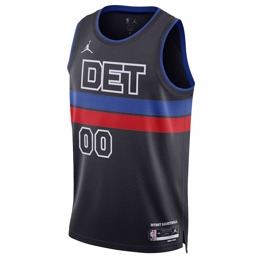 Unisex Detroit Pistons Jordan Brand Blue 2022/23 Swingman Custom Jersey - Statement Edition