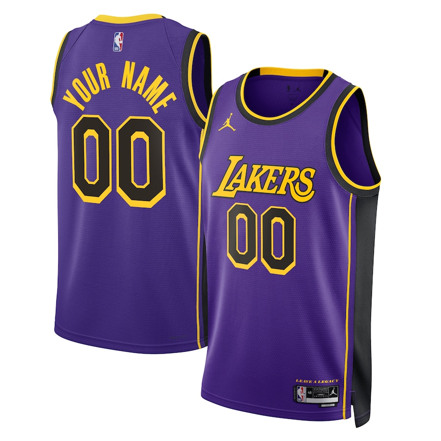 Unisex NBA Los Angeles Lakers Jordan Brand Purple 2022/23 Swingman Custom Jersey - Statement Edition