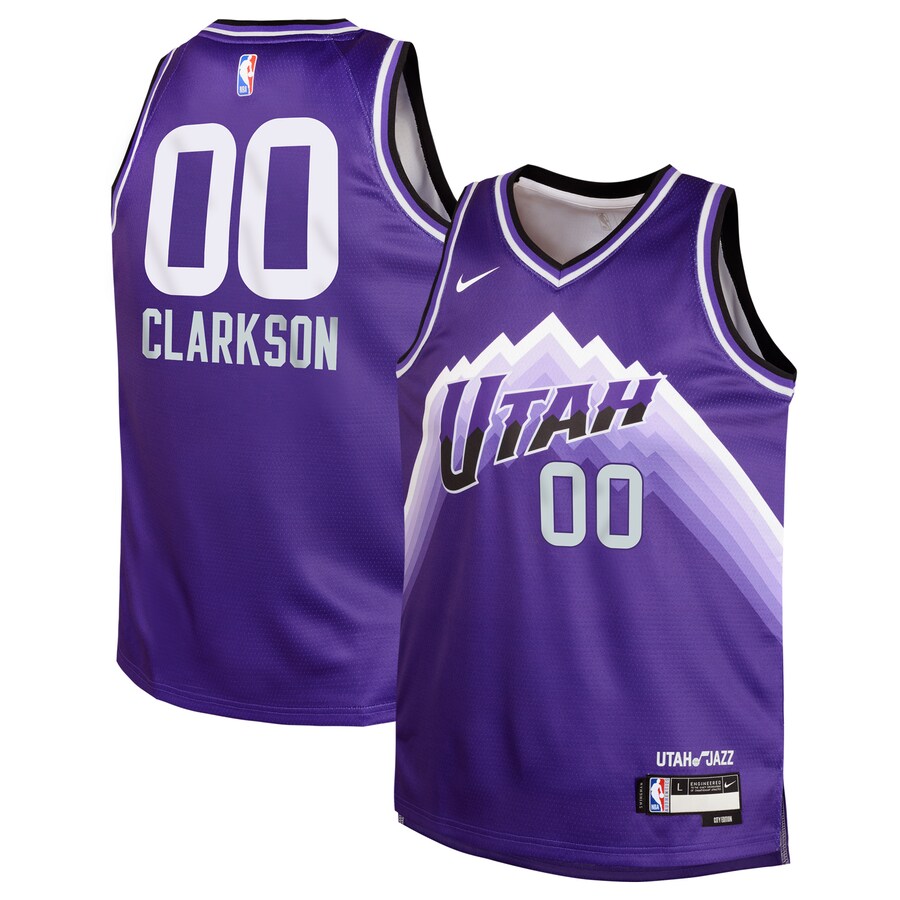 Youth Utah Jazz Jordan Clarkson Nike Purple Swingman Replica Jersey - City Edition
