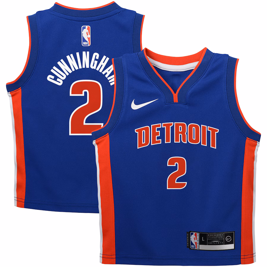 Infant Detroit Pistons Cade Cunningham Nike Blue Swingman Player Jersey - Icon Edition