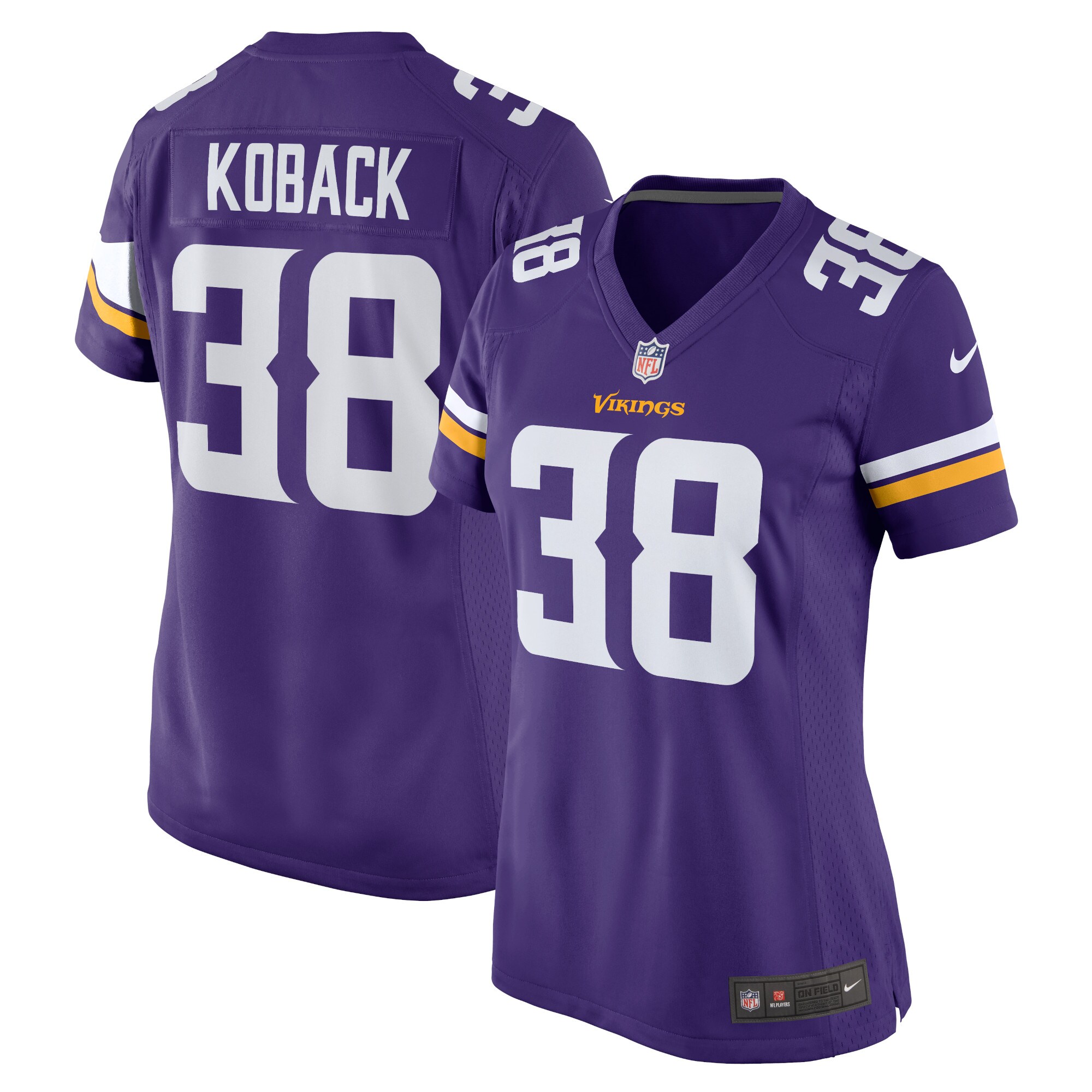 Bryant Koback Minnesota Vikings Women's Home Game Player Jersey - Purple