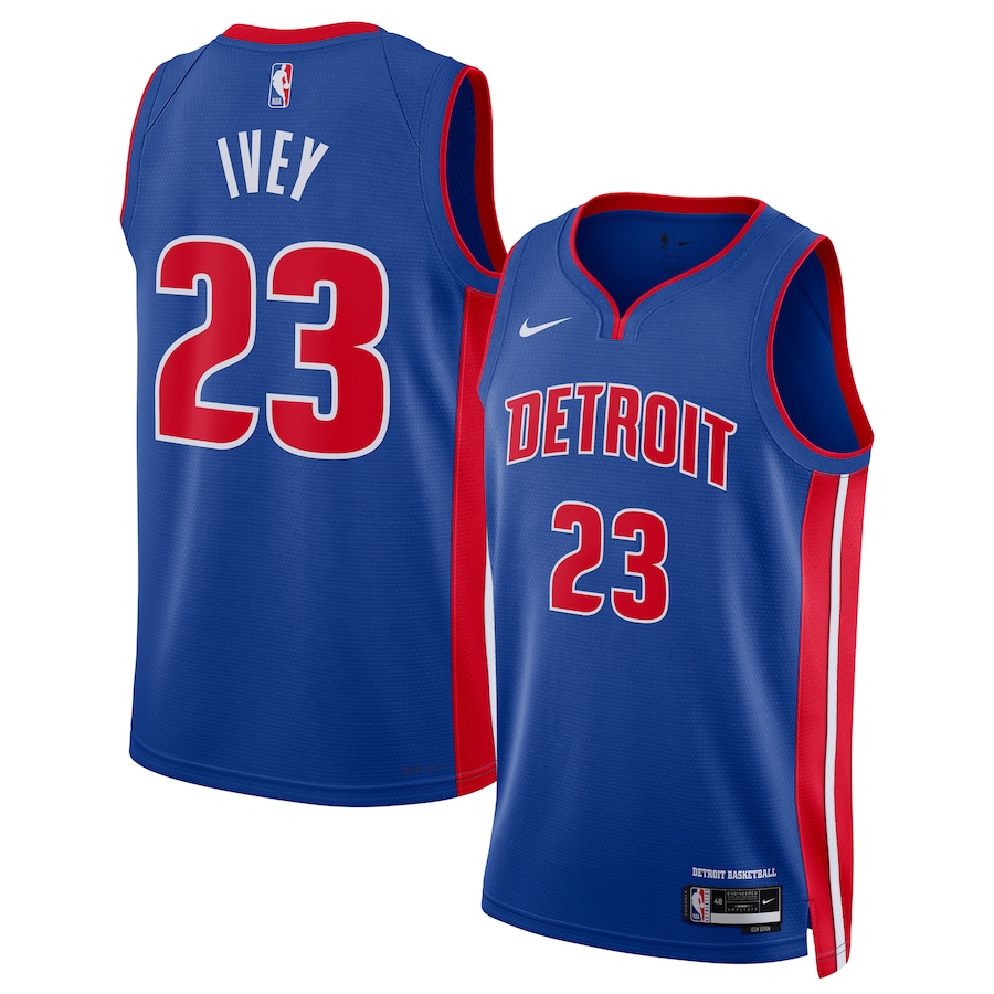 Unisex Detroit Pistons Jaden Ivey Blue 2022 NBA Draft First Round Pick Jersey
