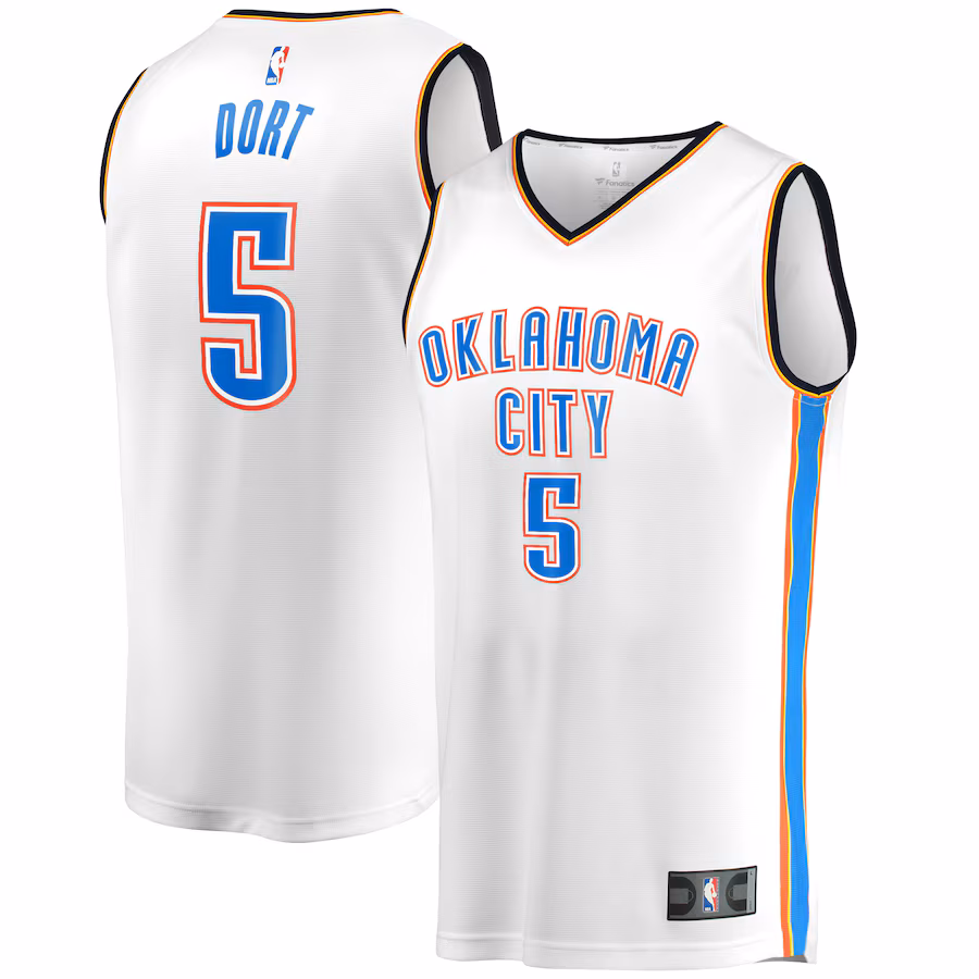 Luguentz Dort Oklahoma City Thunder Fanatics Fast Break Player Jersey - Association Edition - White