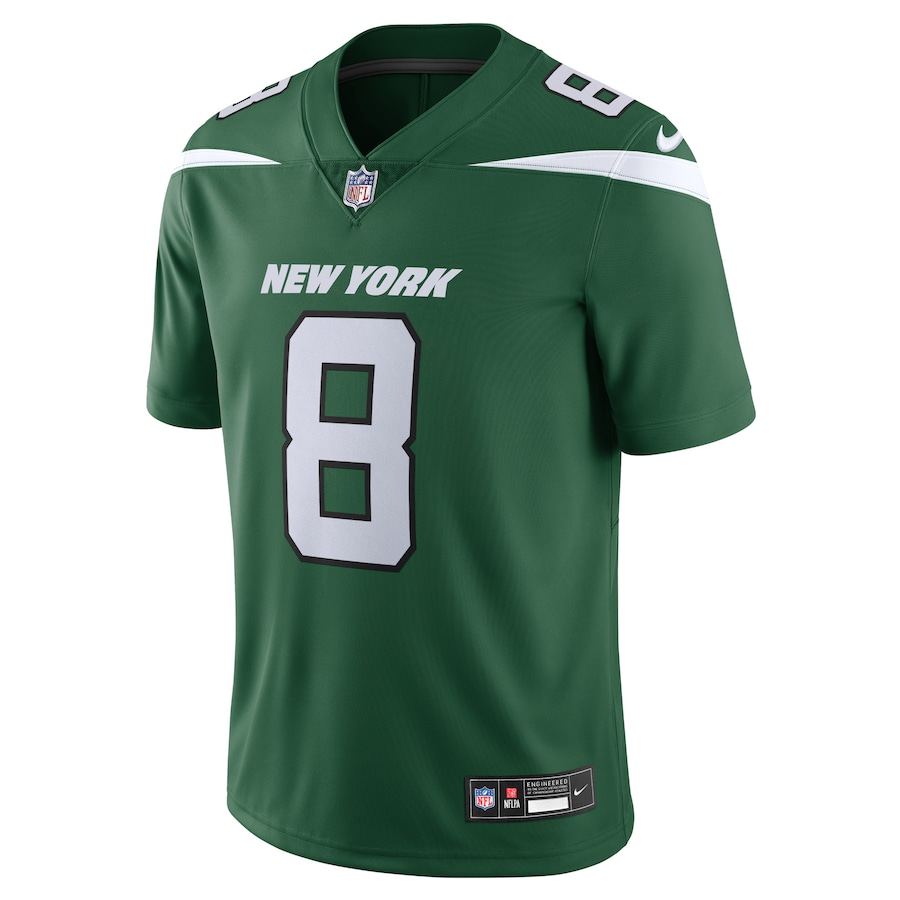Mens New York Jets Aaron Rodgers Gotham Green Vapor Untouchable Limited Jersey