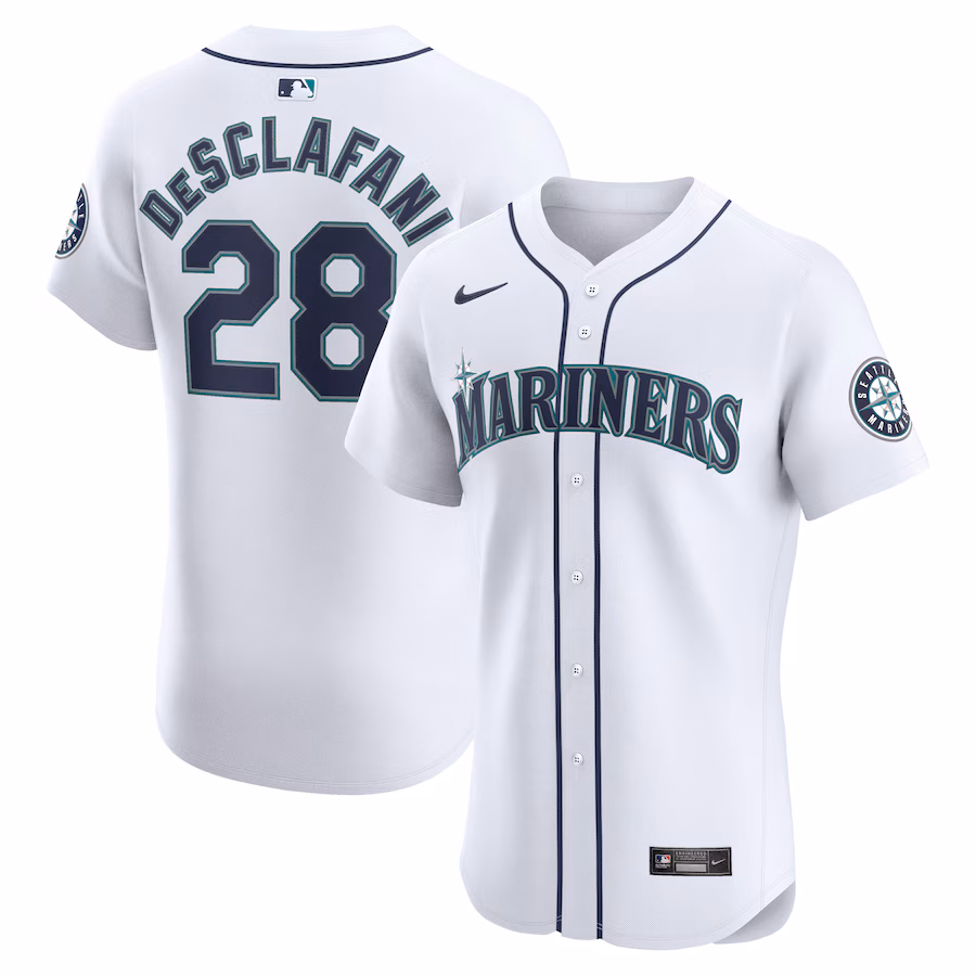 Women's Seattle Mariners Anthony DeSclafani Nike White Home Elite Player Jersey