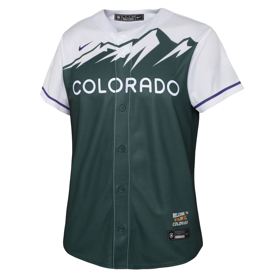 Youth Colorado Rockies Kris Bryant Green City Connect Replica Player Jersey