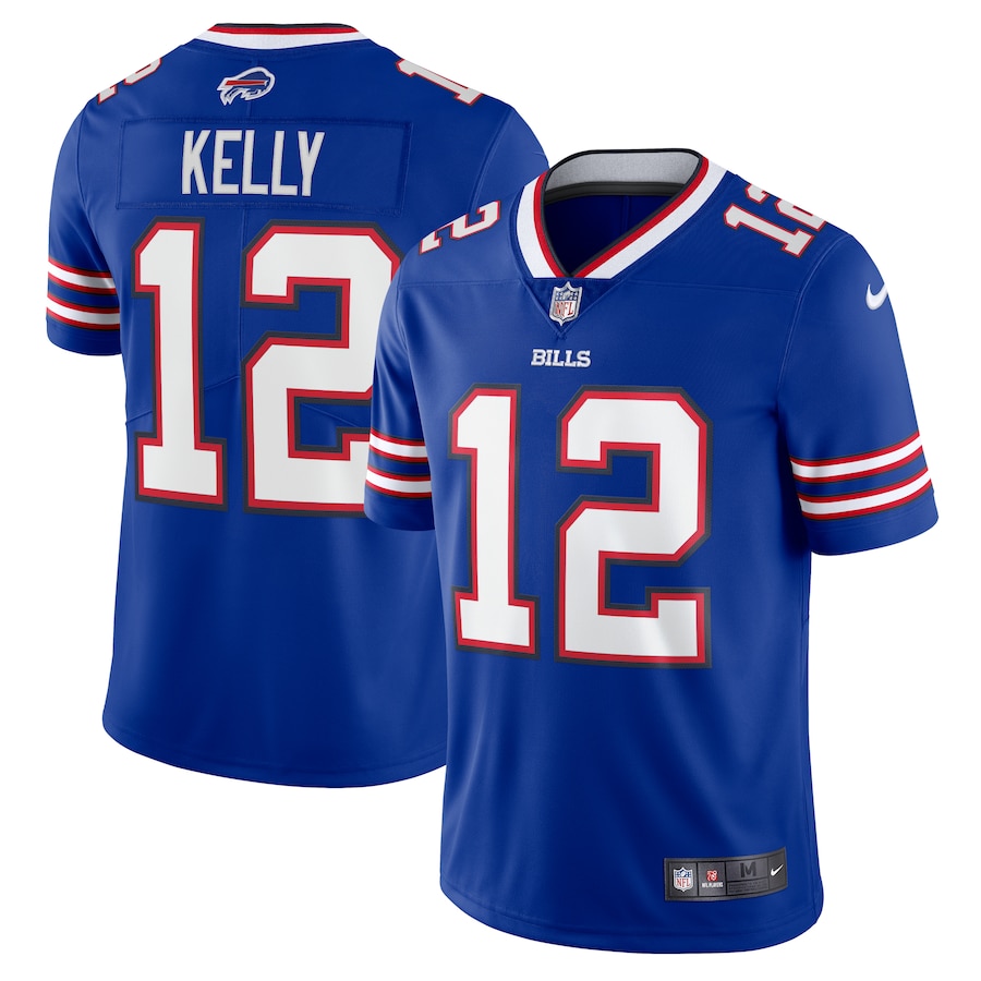 Mens Buffalo Bills Jim Kelly Royal 90s Throwback Retired Player Limited Jersey