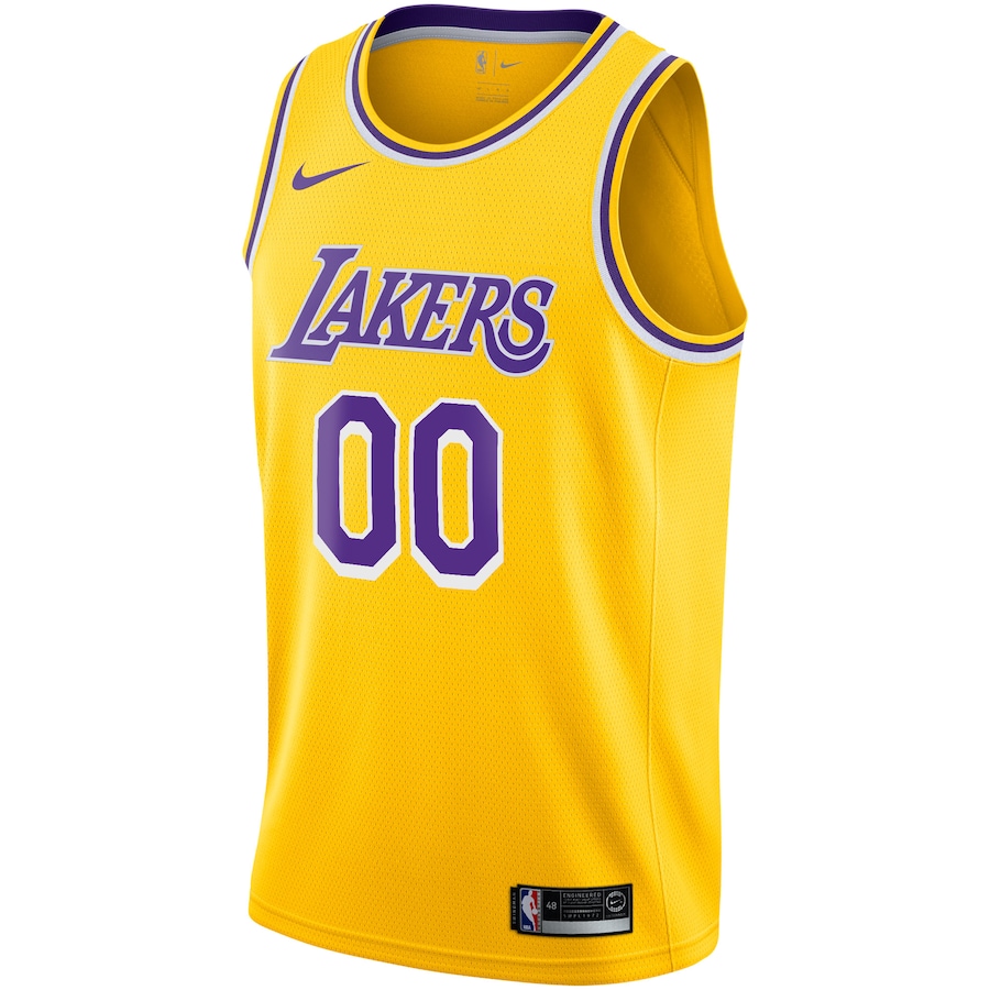 Men's NBA Los Angeles Lakers Gold 2020/21 Swingman Custom Jersey - Icon Edition