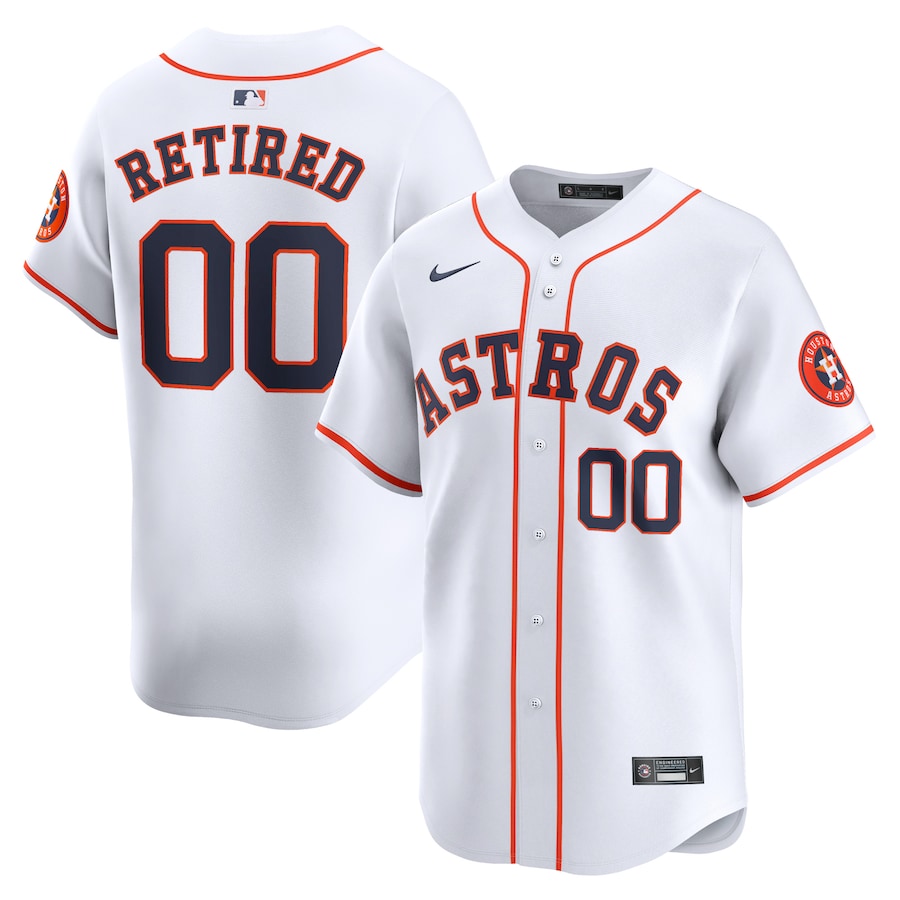 Men's Houston Astros White Home Limited Pick-A-Player Retired Roster Jersey