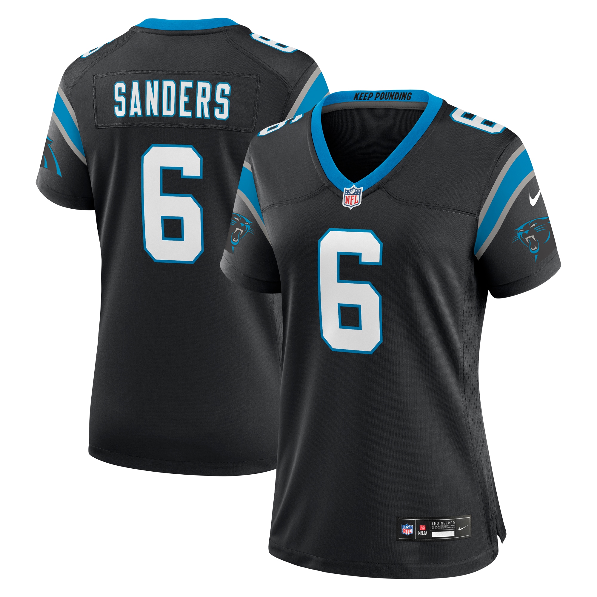 Miles Sanders Carolina Panthers Women's Women's All Player Jersey - Black