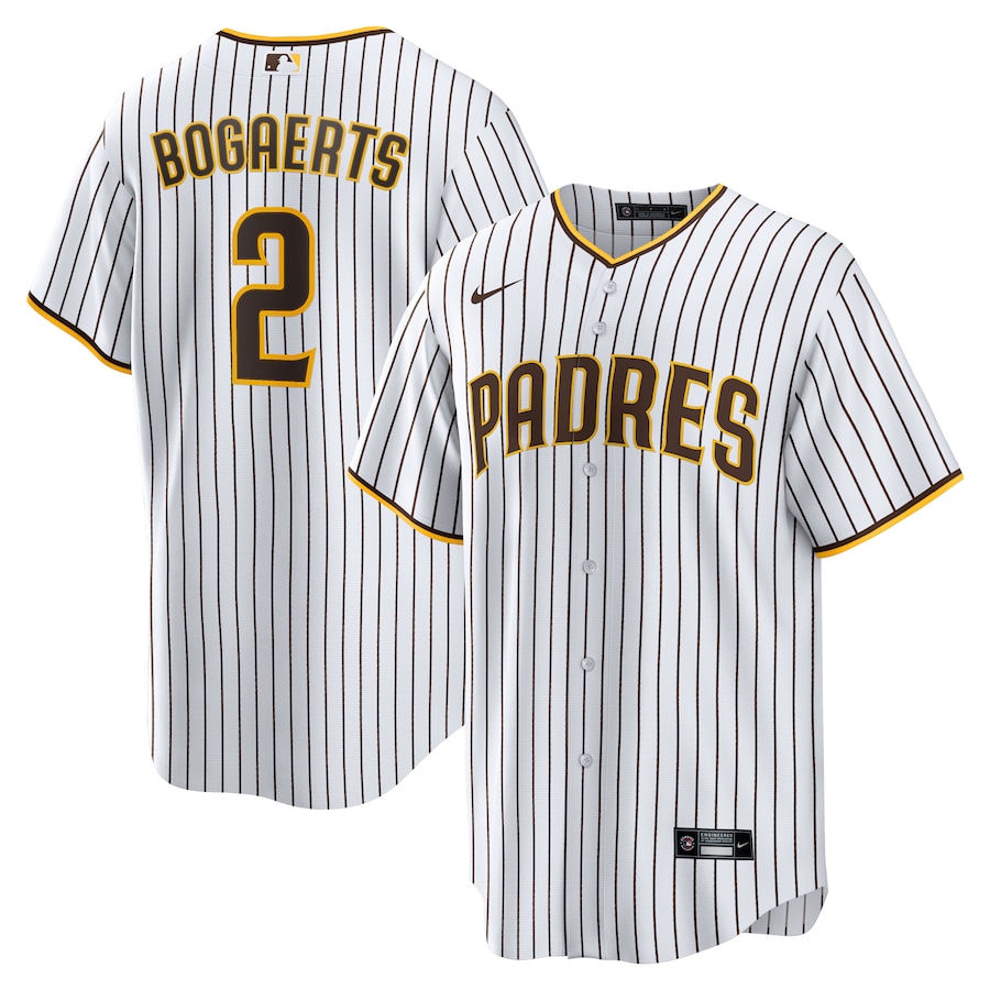 Men's San Diego Padres Xander Bogaerts White/Brown Home Official Replica Player Jersey