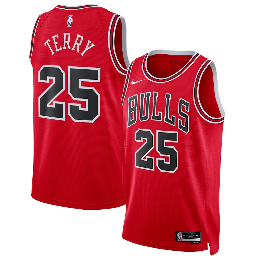 Unisex Chicago Bulls Dalen Terry Red 2022 NBA Draft First Round Pick Jersey