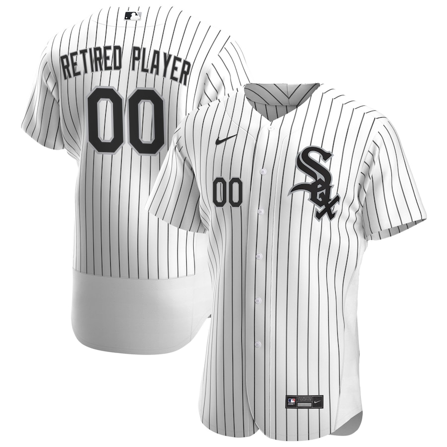 Men's Chicago White Sox White Home Pick-A-Player Retired Roster Authentic Jersey