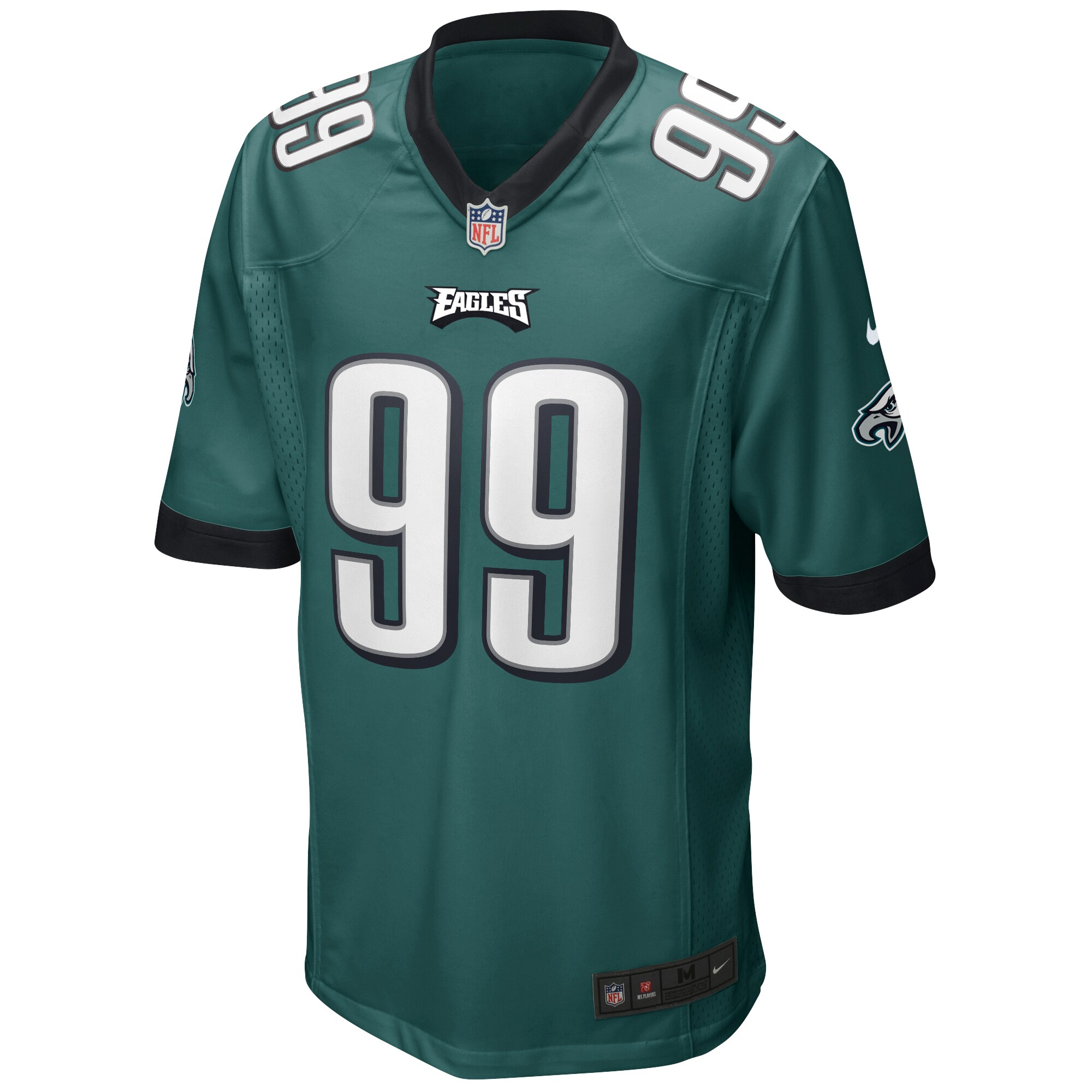 Jerome Brown Philadelphia Eagles Game Retired Player Jersey - Midnight Green