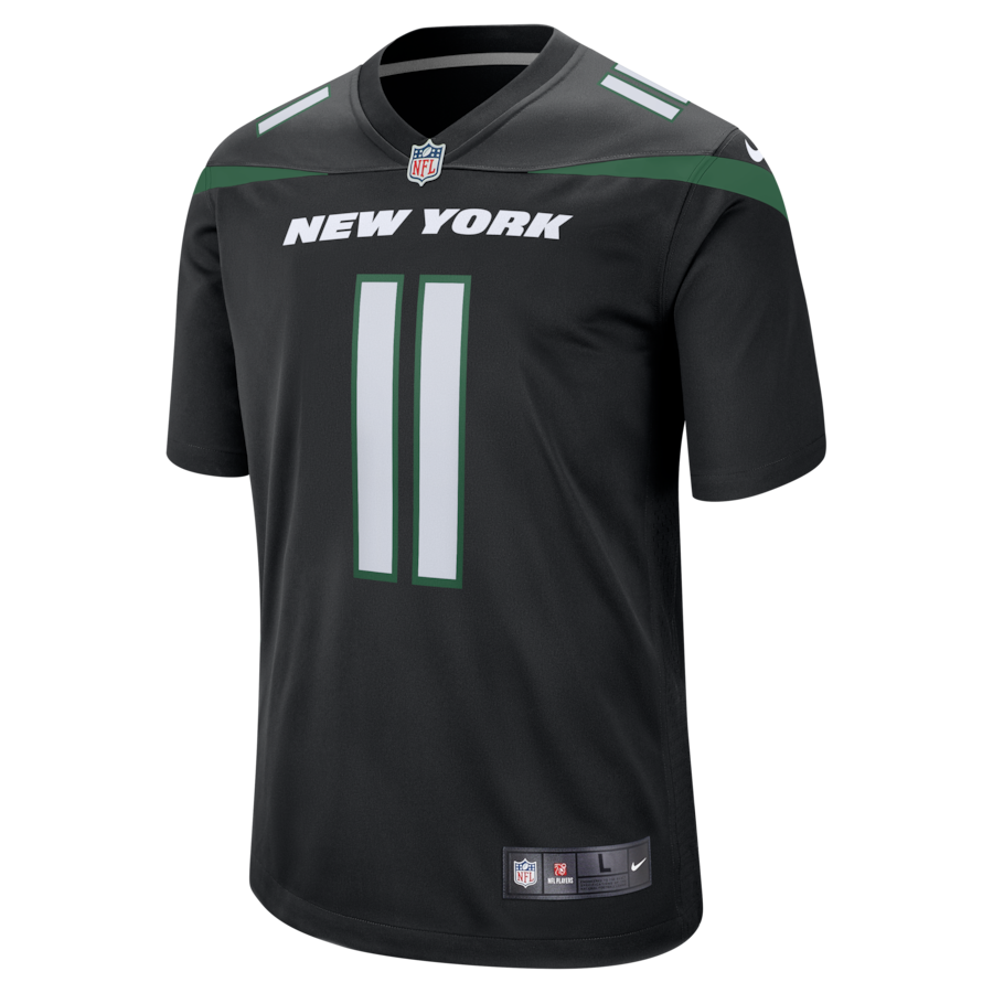 Mens New York Jets Jermaine Johnson II Stealth Black Alternate Game Jersey