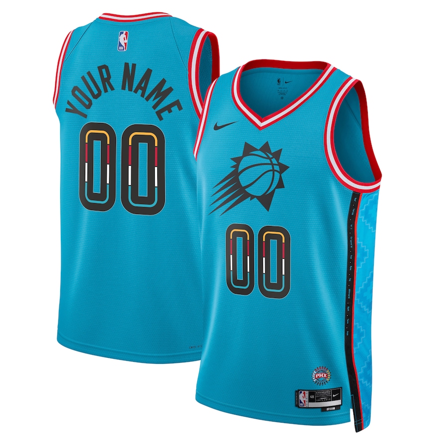 Unisex NBA Phoenix Suns Turquoise 2022/23 Swingman Custom Jersey - City Edition