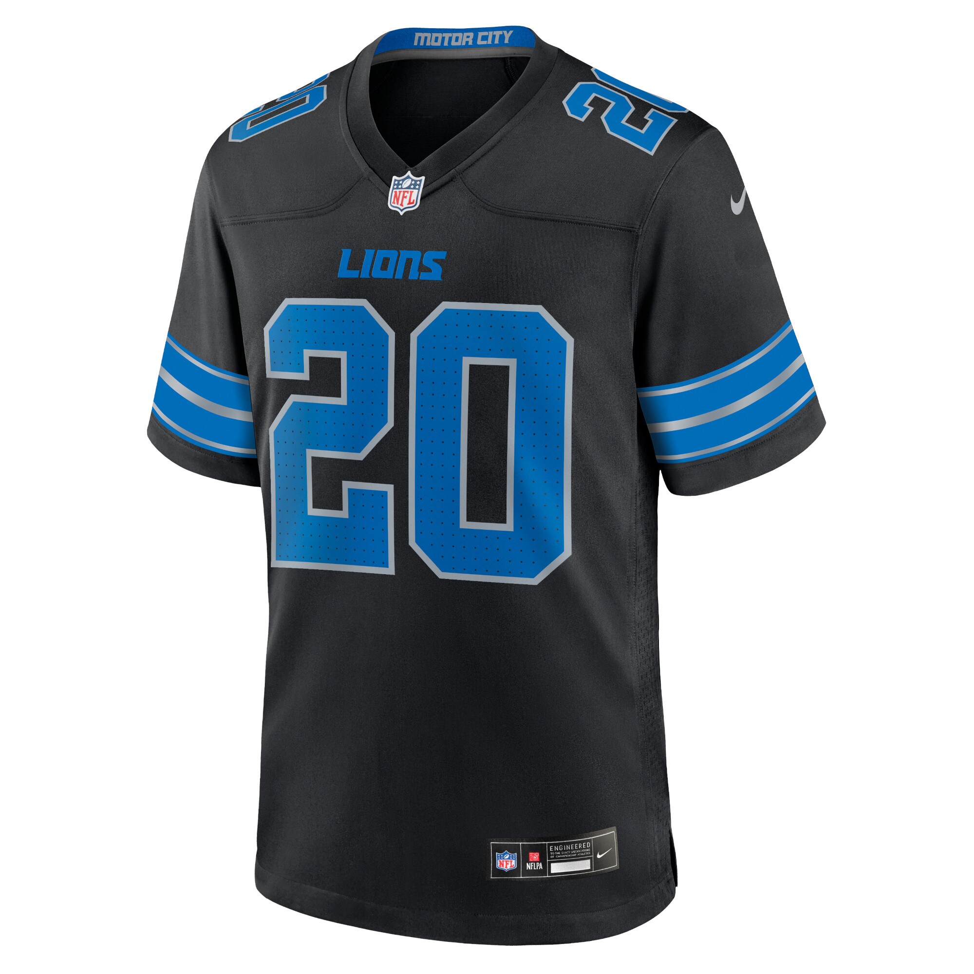 Barry Sanders Detroit Lions 2nd Alternate Retired Player Game Jersey - Black