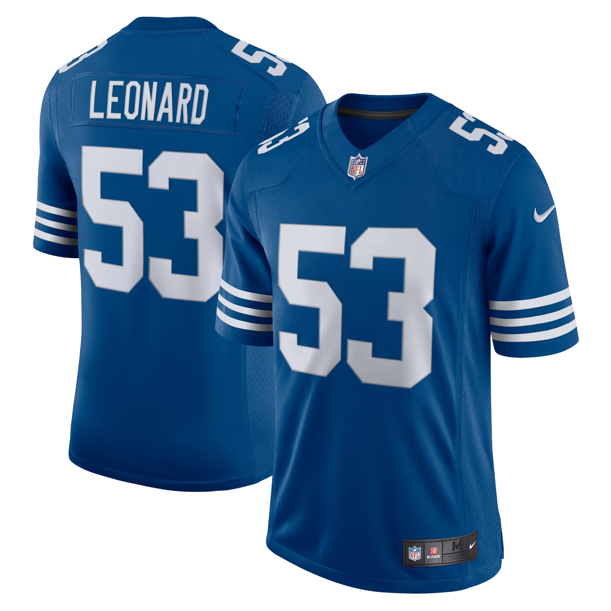 Men's Darius Leonard Royal Indianapolis Colts Alternate Vapor Limited Jersey