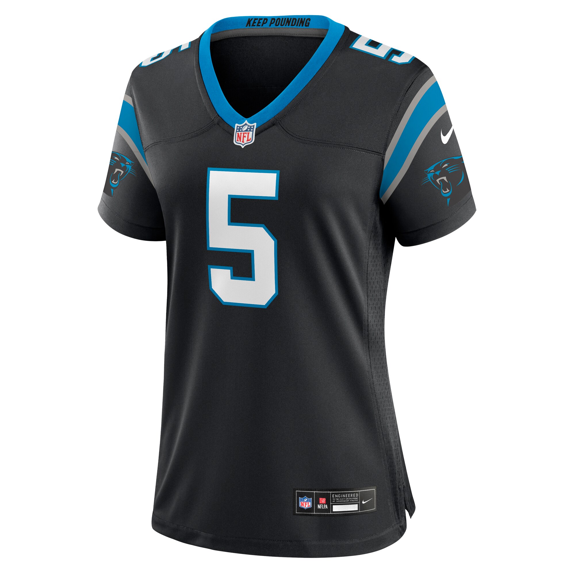 Laviska Shenault Jr. Carolina Panthers Women's Team Game Jersey - Black