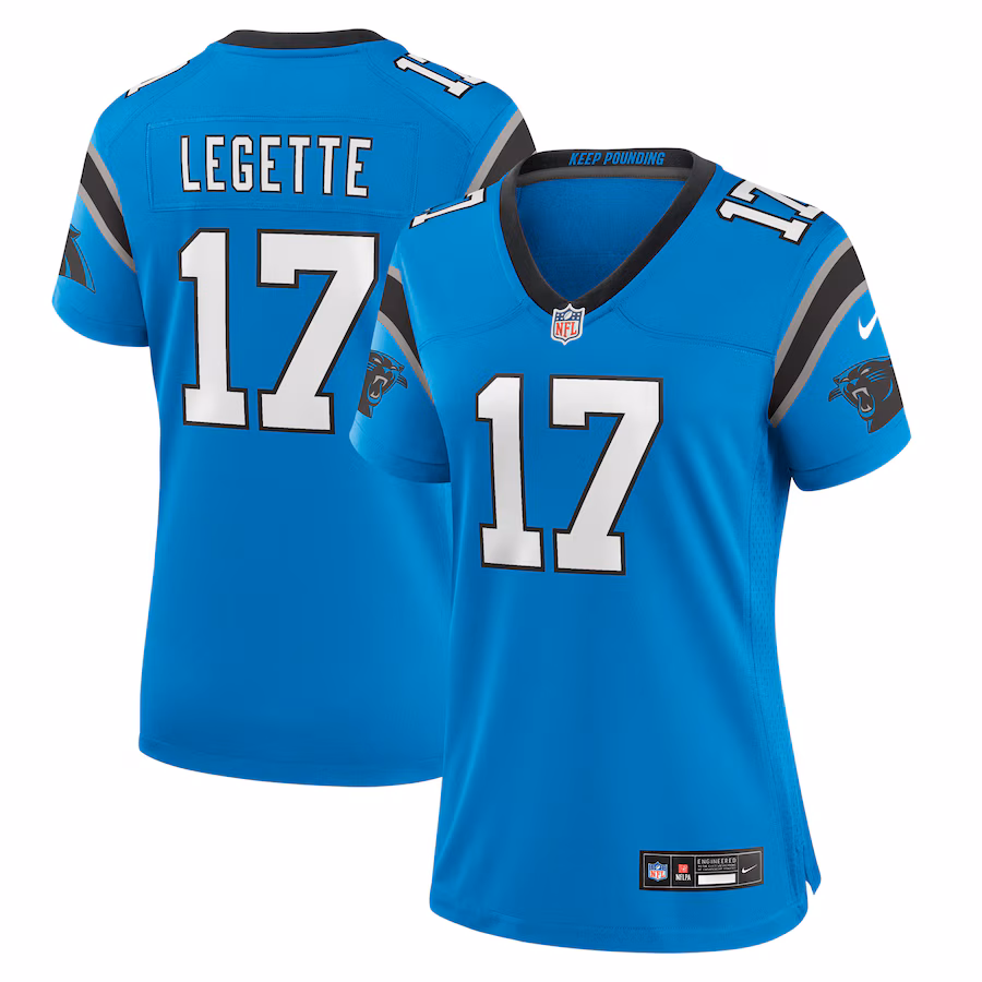 Xavier Legette Carolina Panthers Nike Women's Alternate Game Jersey - Blue