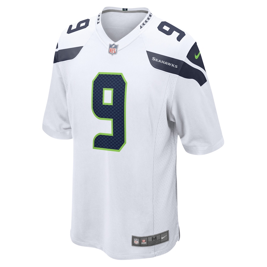 Mens Seattle Seahawks Kenneth Walker III White Away Game Player Jersey