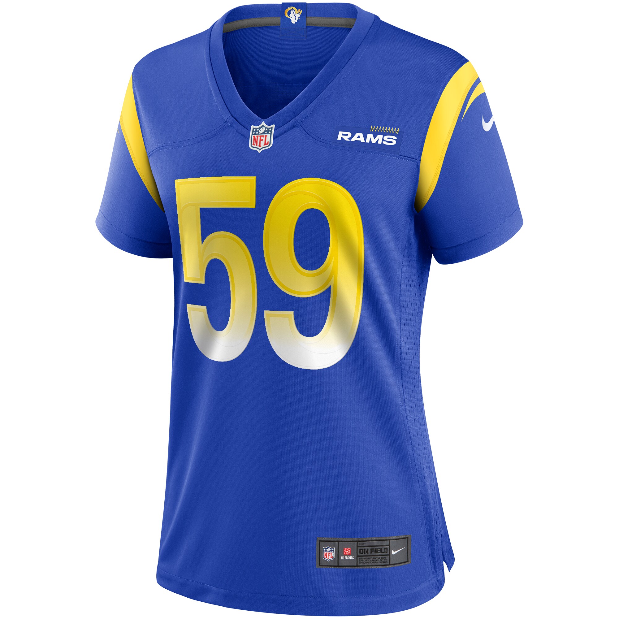 London Fletcher Los Angeles Rams Women's Game Retired Player Jersey - Royal