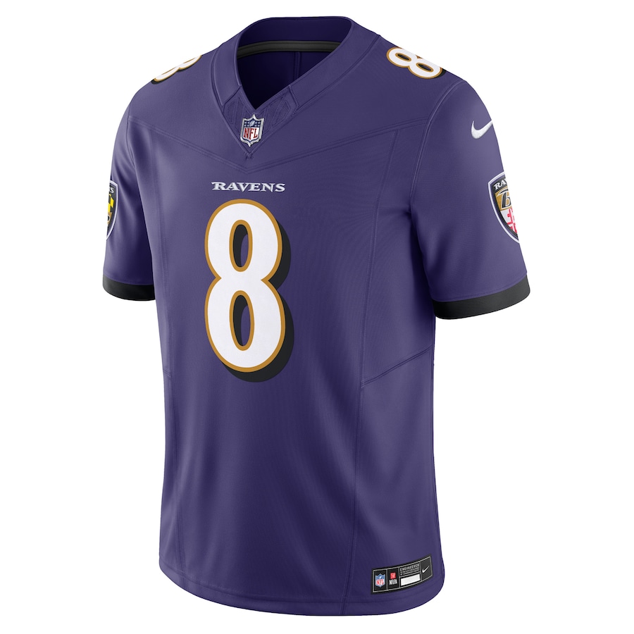 Mens Baltimore Ravens Lamar Jackson Purple Vapor F.U.S.E. Limited Jersey