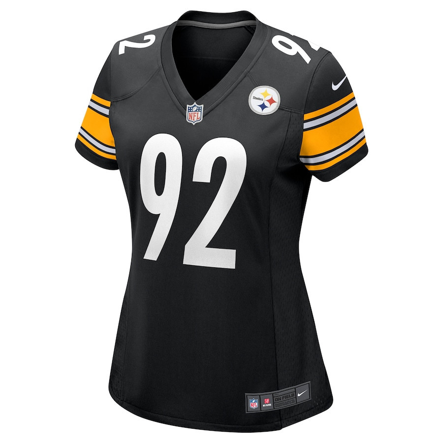 James Harrison 92 Pittsburgh Steelers Women Retired Game Jersey - Black