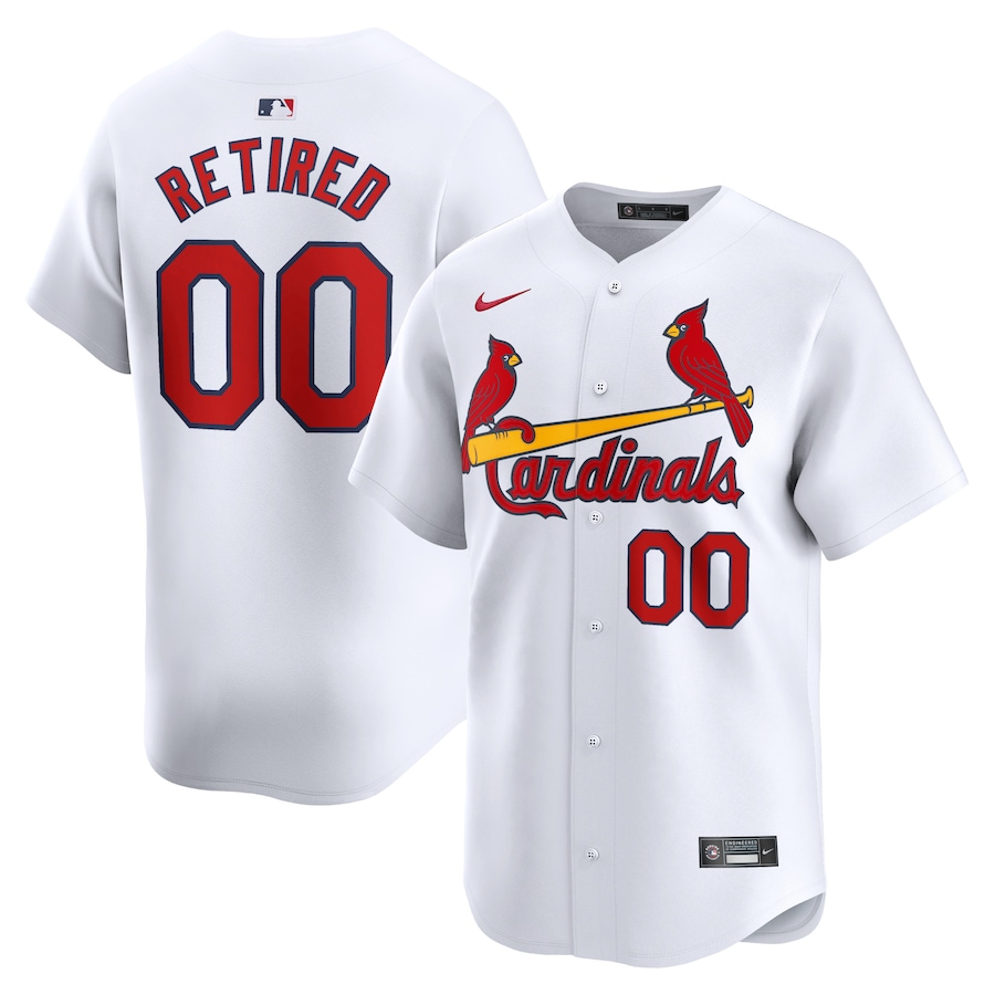 Men's St. Louis Cardinals White Home Limited Pick-A-Player Retired Roster Jersey