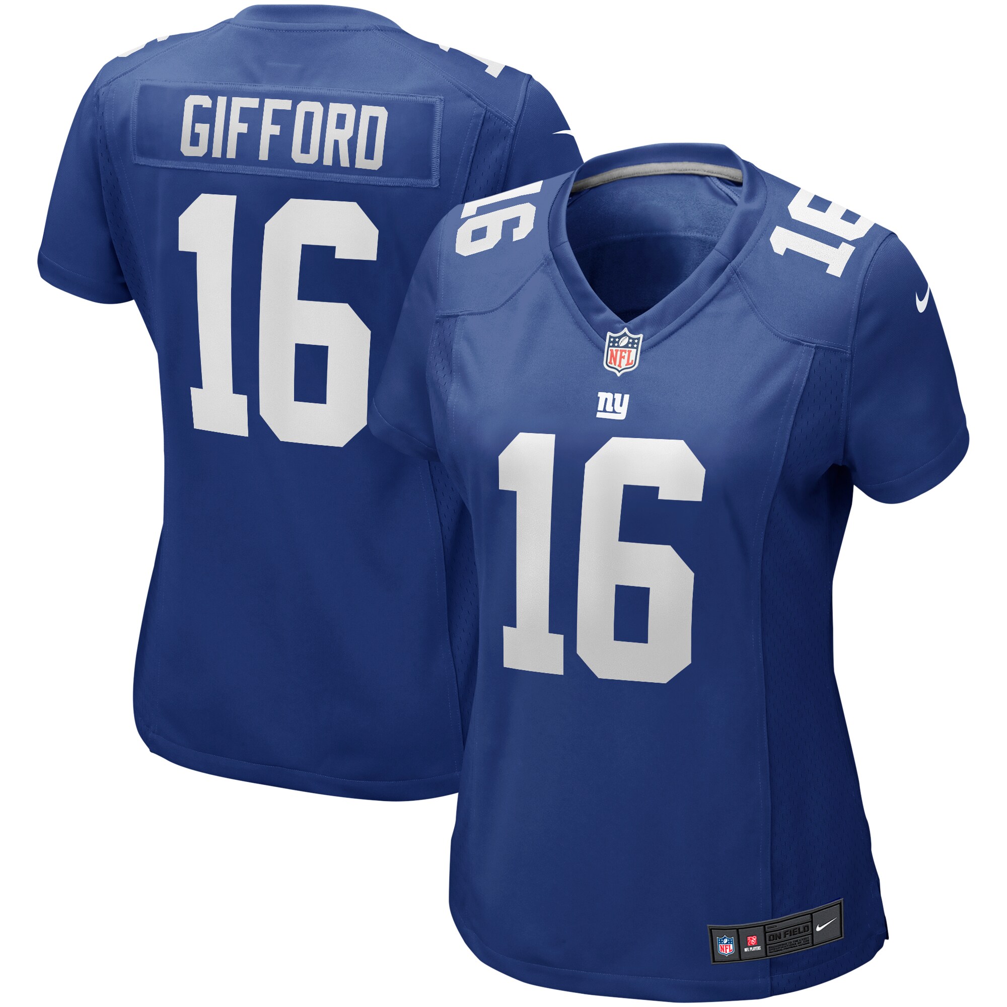 Frank Gifford New York Giants Women's Game Retired Player Jersey - Royal