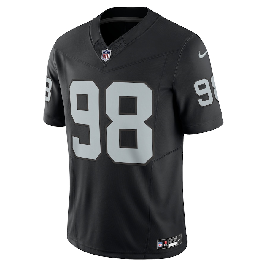 Mens Las Vegas Raiders Maxx Crosby Black Vapor F.U.S.E. Limited Jersey