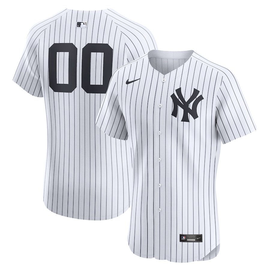 Men's New York Yankees White Home Elite Pick-A-Player Retired Roster Jersey