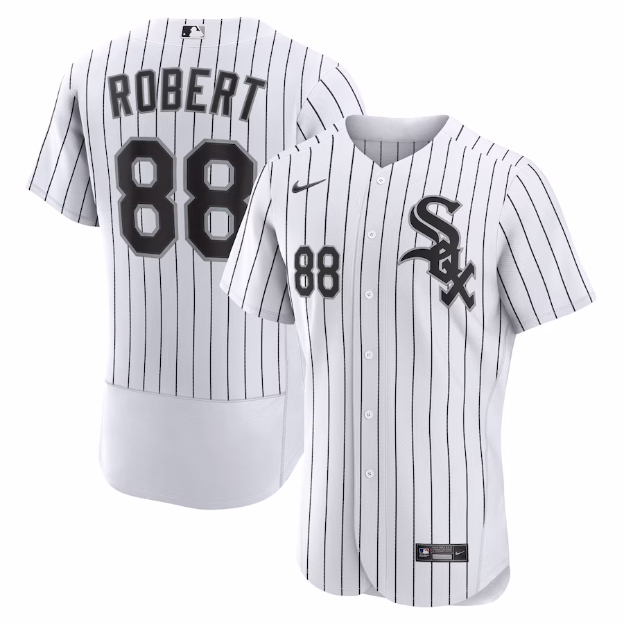 Youth Chicago White Sox Luis Robert Nike White/Black Home Authentic Player Jersey