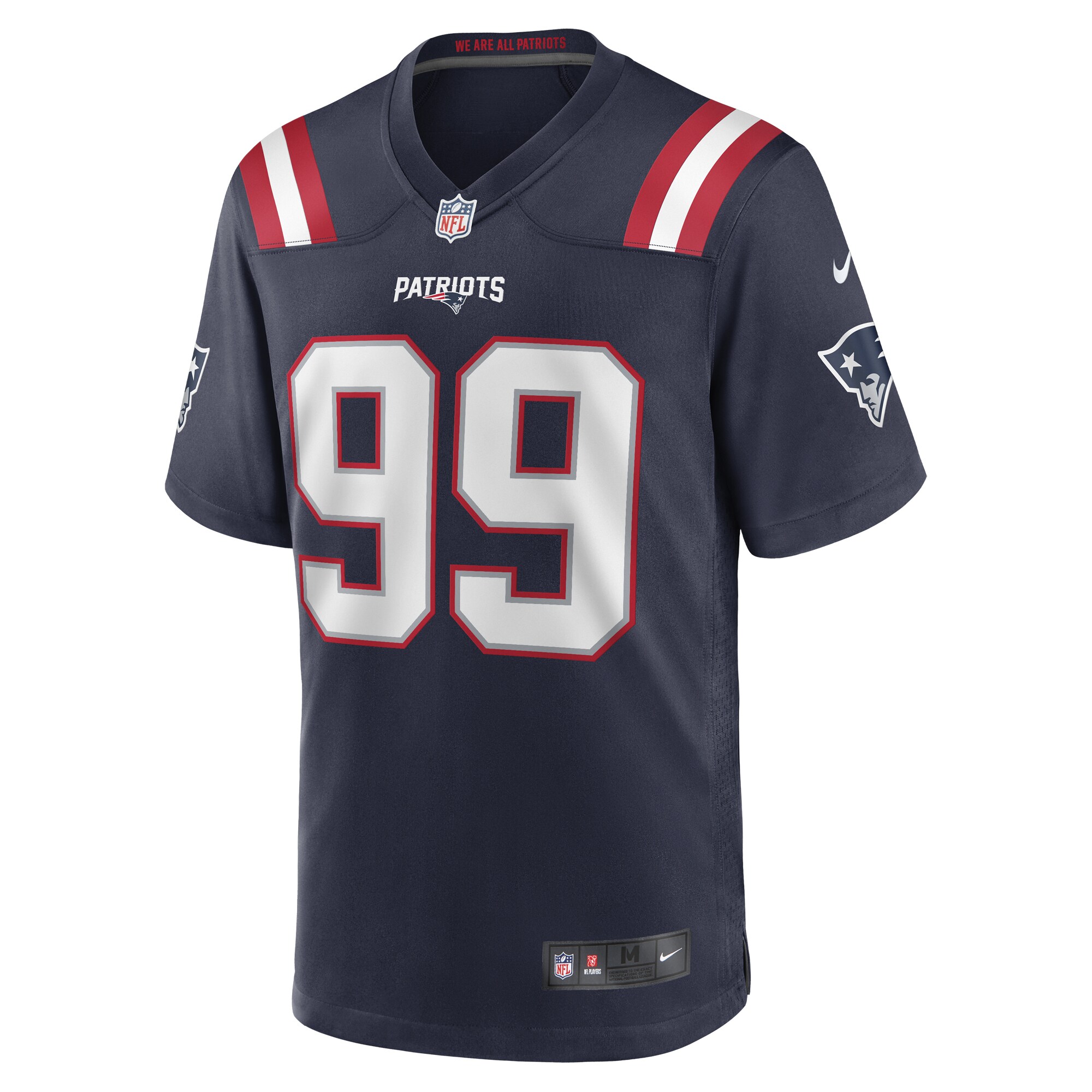 Keion White New England Patriots 2023 NFL Draft Pick Game Jersey - Navy