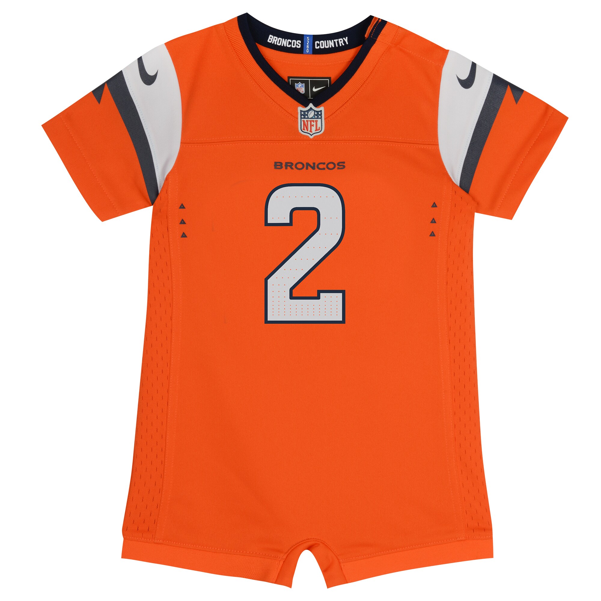 Patrick Surtain II Denver Broncos Newborn & Infant Game Romper Jersey - Orange