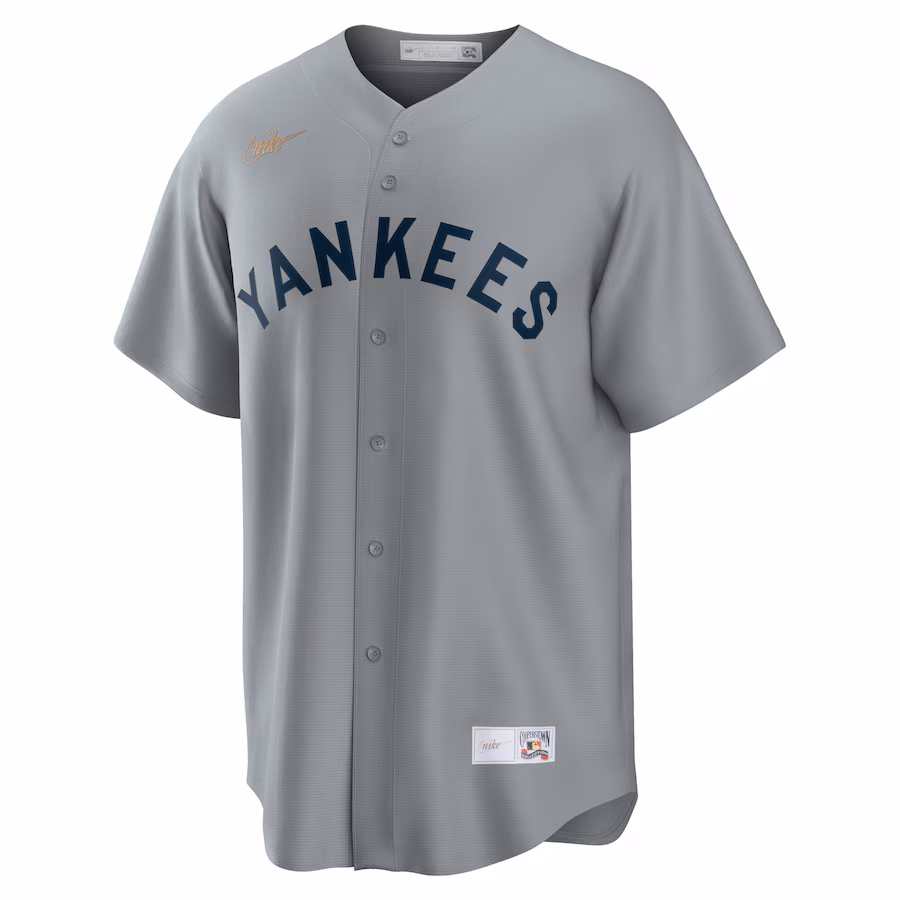 Youth New York Yankees Nike Gray Road Cooperstown Collection Team Jersey