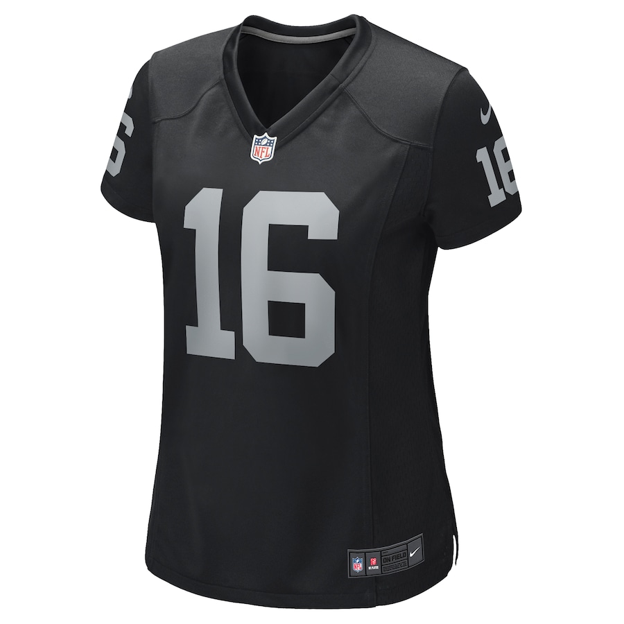 Womens Las Vegas Raiders Jim Plunkett Black Game Retired Player Jersey