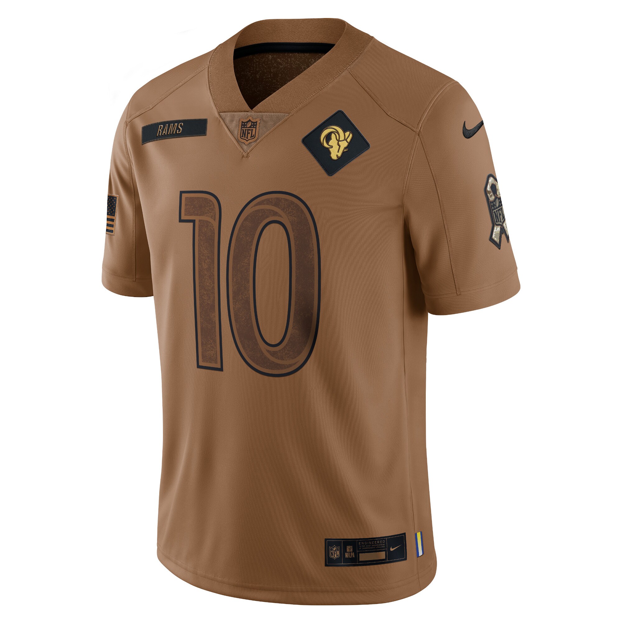 Cooper Kupp Los Angeles Rams 2023 Salute To Service Limited Jersey - Brown