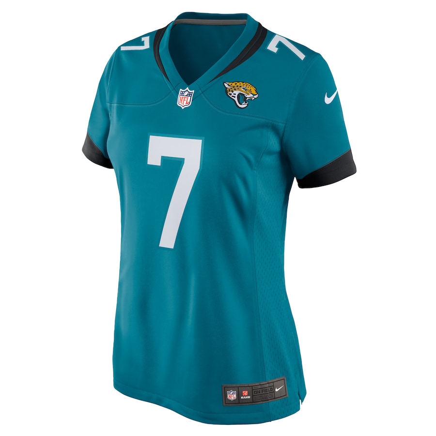 Womens Jacksonville Jaguars Byron Leftwich Teal Retired Player Game Jersey