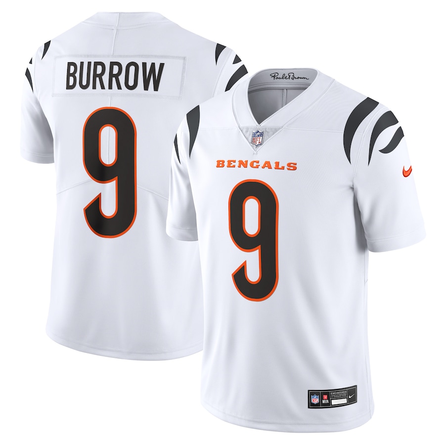 Mens Cincinnati Bengals Joe Burrow White Vapor Untouchable Limited Jersey
