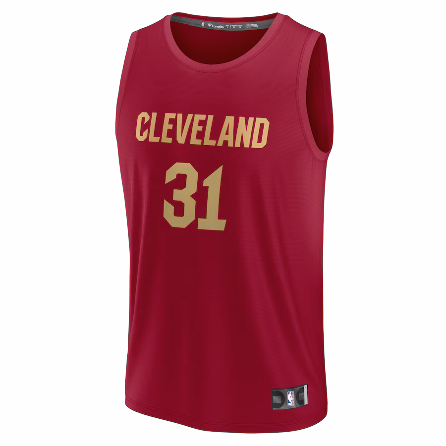 Jarrett Allen Cleveland Cavaliers Fanatics Fast Break Replica Jersey - Icon Edition - Wine