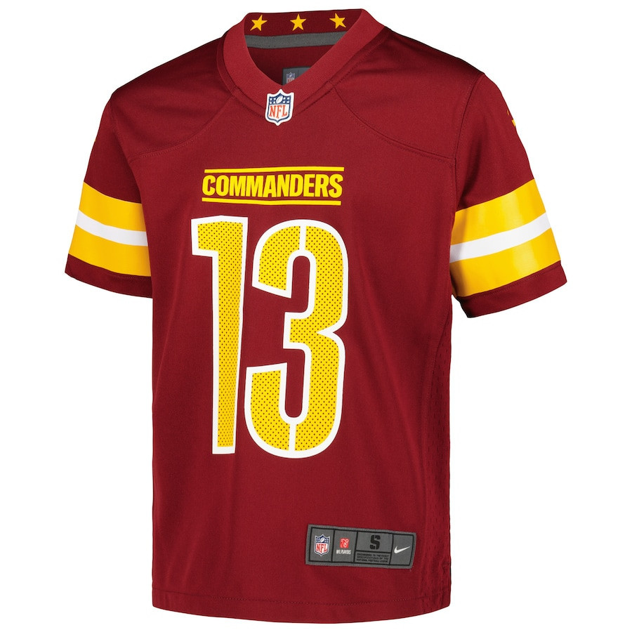 Emmanuel Forbes Jr. 13 Washington Commanders YOUTH Game Jersey - Burgundy