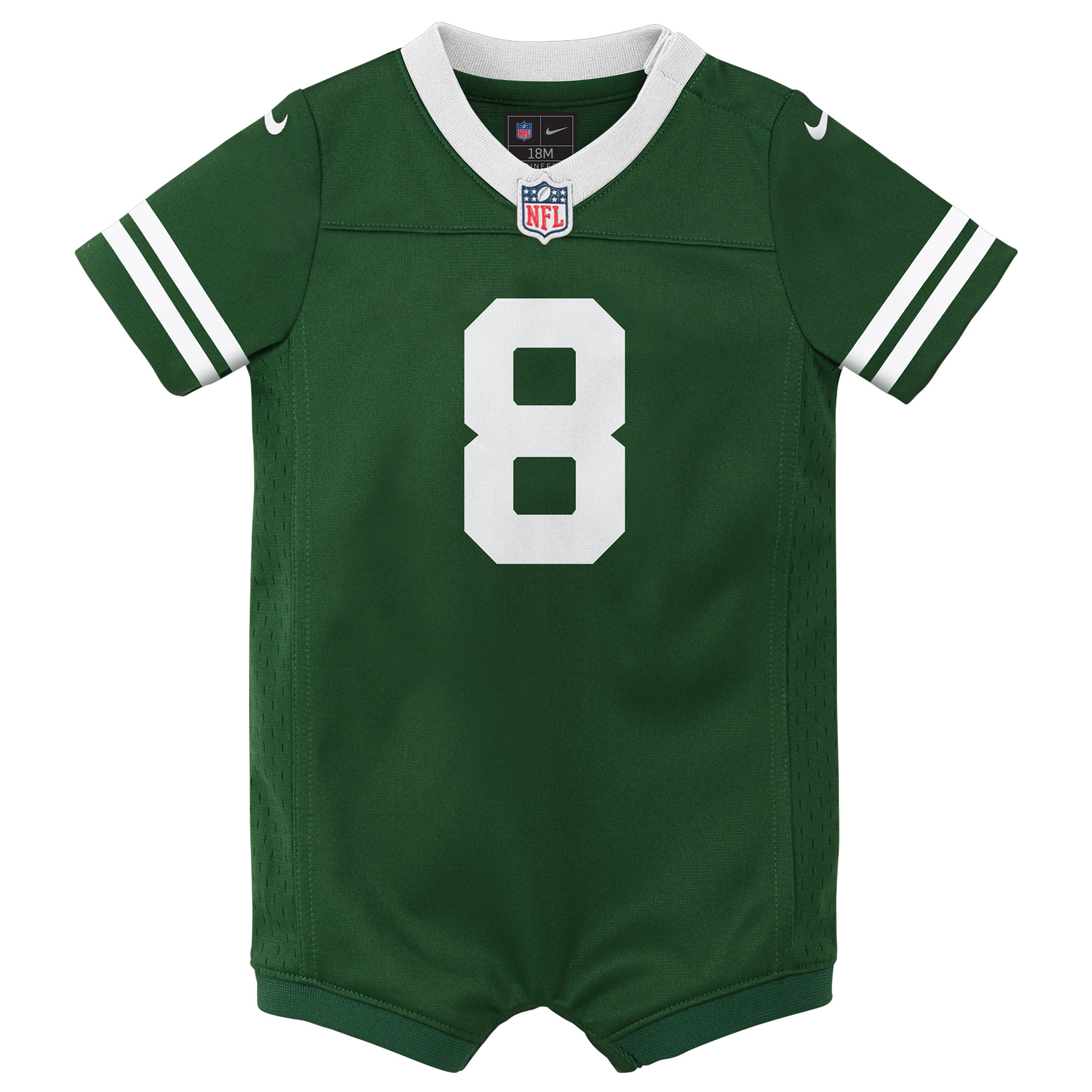 Aaron Rodgers New York Jets Newborn & Infant Game Romper Jersey - Legacy Green