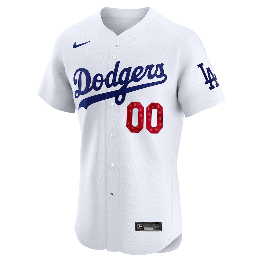 Men's Los Angeles Dodgers White Home Elite Pick-A-Player Retired Roster Jersey