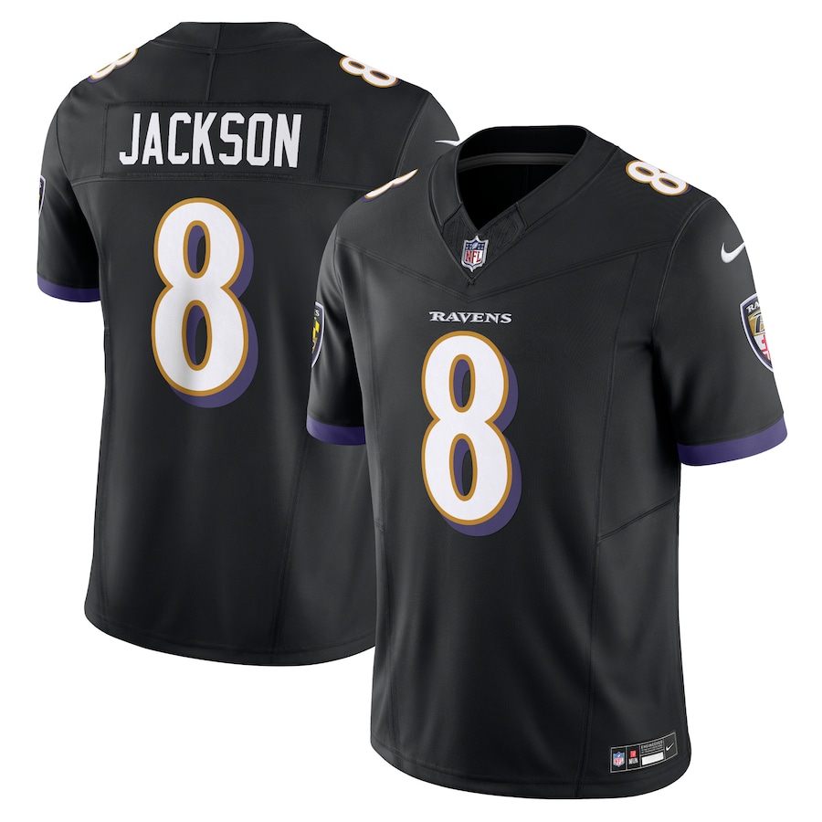Mens Baltimore Ravens Lamar Jackson Black Vapor F.U.S.E. Limited Jersey
