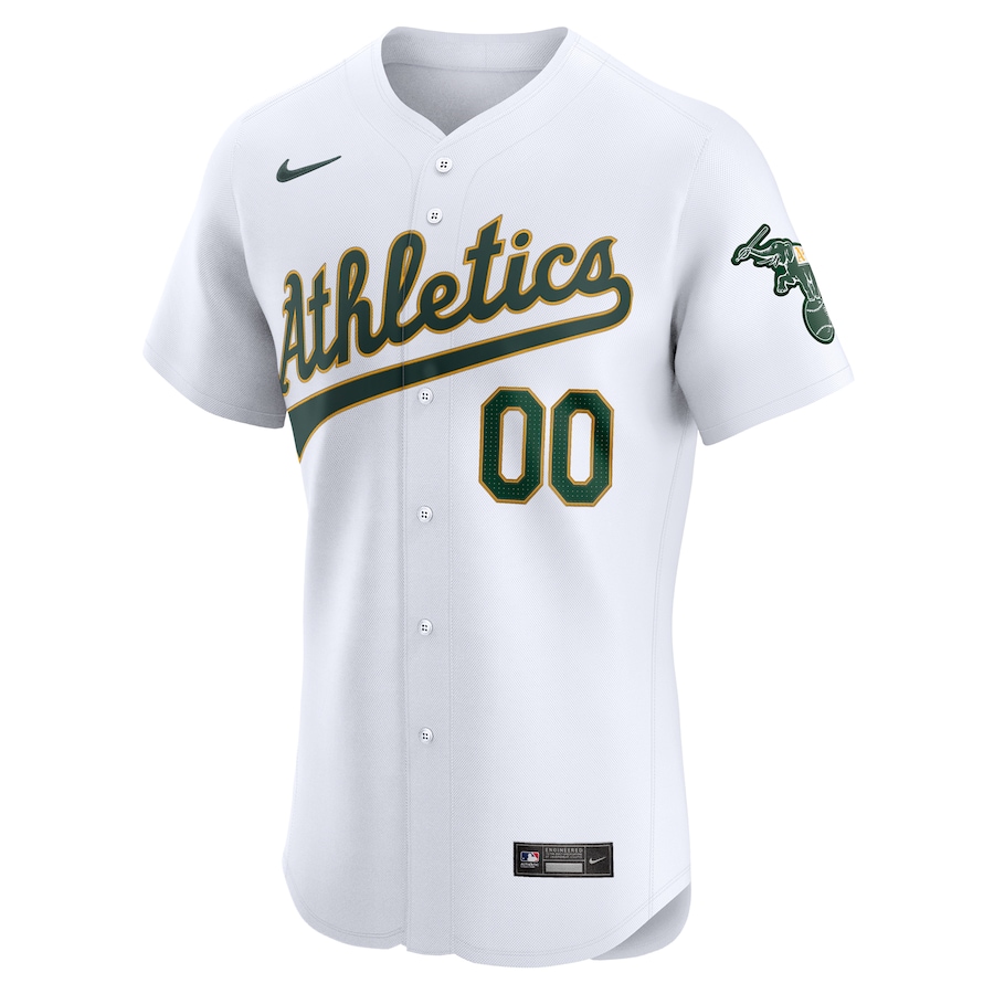 Men's Oakland Athletics White Home Elite Pick-A-Player Retired Roster Jersey