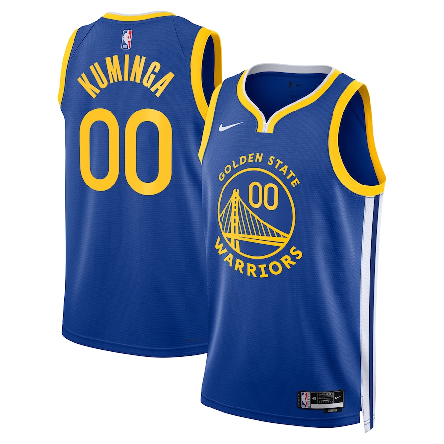 Unisex Golden State Warriors Jonathan Kuminga Royal Badge Player Jersey