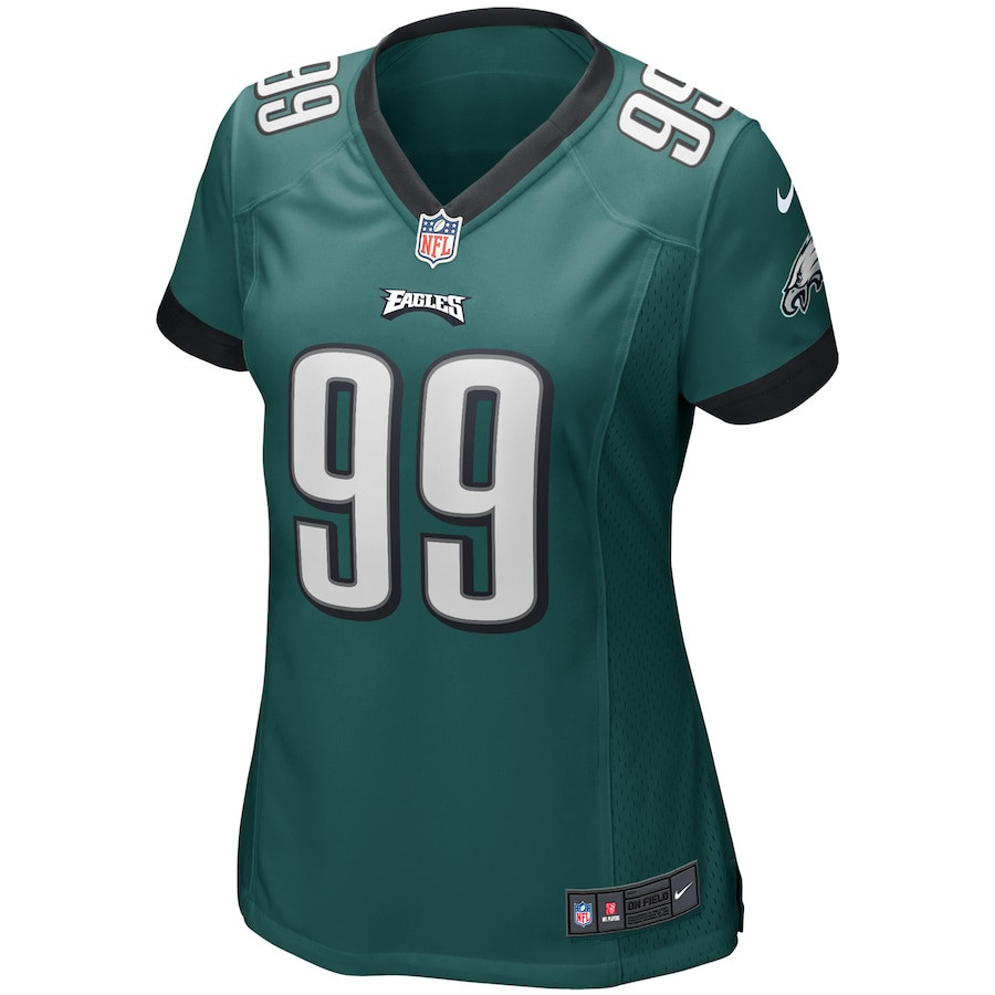 Jerome Brown 99 Philadelphia Eagles Women Game Retired Jersey - Midnight Green